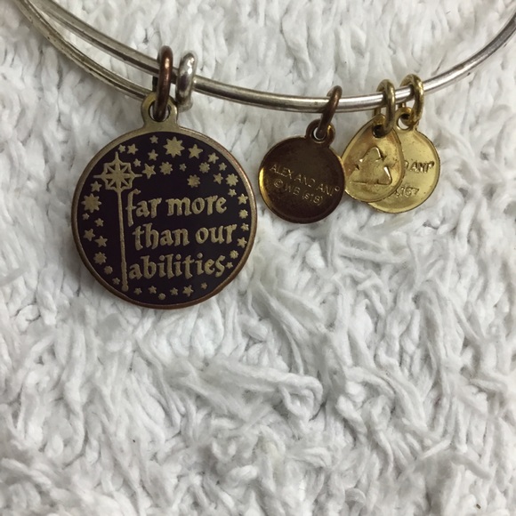Alex and Ani Harry Potter Its Our Choices Charm Bangle Slide Bracelet - Picture 3 of 7